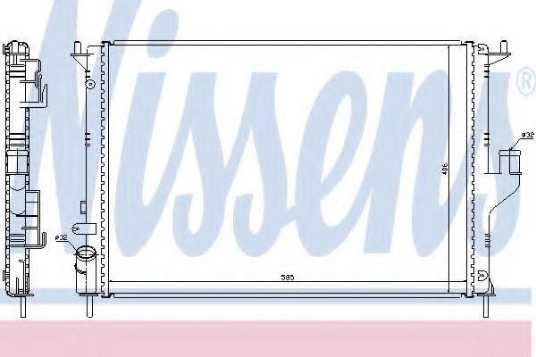 Радиатор двигателя: Nissens 637612 - фото